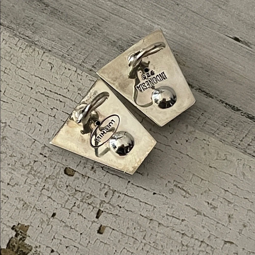 Lois Hill Sterling Silver Bali Scroll Clip Earrings